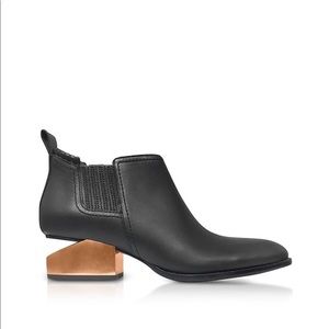 Kori Ankle Boot with Rose Gold Metal Heel